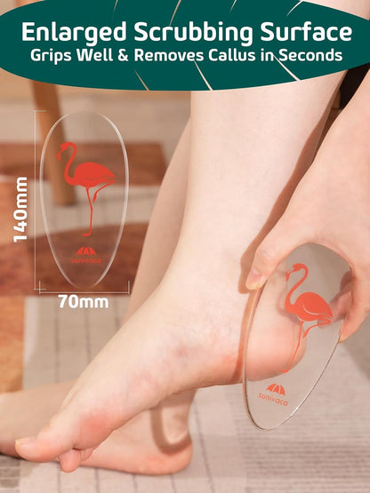 Glass Foot File Callus Remover for Feet, Heel Scraper, Pumice Stone, Diabetic Feet Scrubber Dead Skin Remover for Feet Professional Pedicure Tools | Diabetic Foot Scrubber | Nano-Glass | Safe, Effective Yet Gentle | Seamless ,Hygienic, Durable