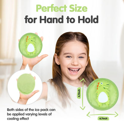 Hilph Kids Ice Packs for Boo Boos - FSA Eligible HSA, 3 Pack Gel Ice Packs for Toddlers & Children Injuries Reusable, Soft Small Hot & Cold Pack for Bumps, Bruises, Fever, Get Well Gifts
