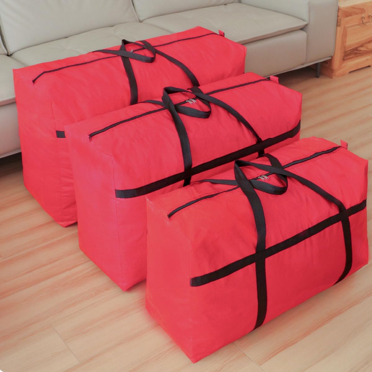 Extra-large Tarp Storage Bag (Black, 45Gal/170L)