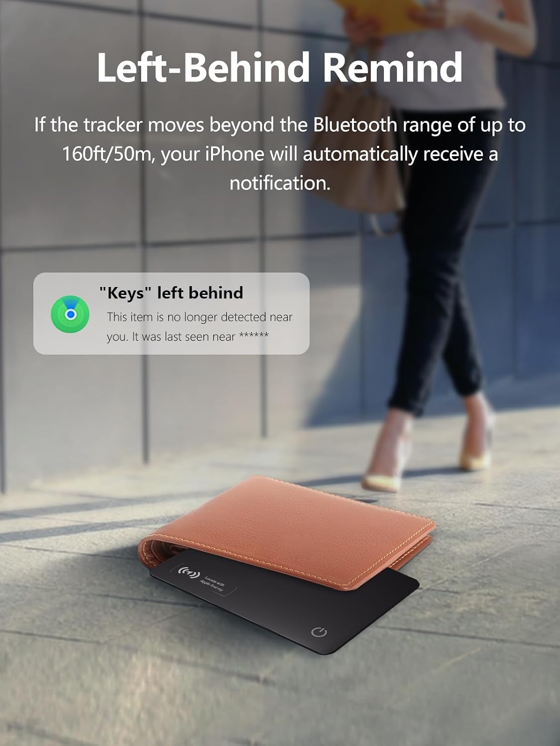 Wallet Tracker Card for Apple & Android