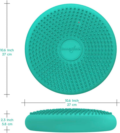 Bouncyband – Wiggle Seat – Purple, 13” D – Large Sensory Cushion for Kids Ages 6-18+ – Promotes Active Learning, Improves Student Productivity, Includes Easy-Inflation Pump