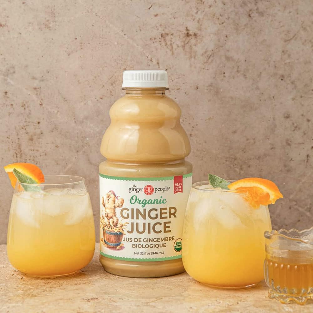 Organic Ginger Juice by The Ginger People – 99% Pure, No Sugar or Water Added, Non-GMO, Vegan, 32 fl oz Bottle (Pack of 1)