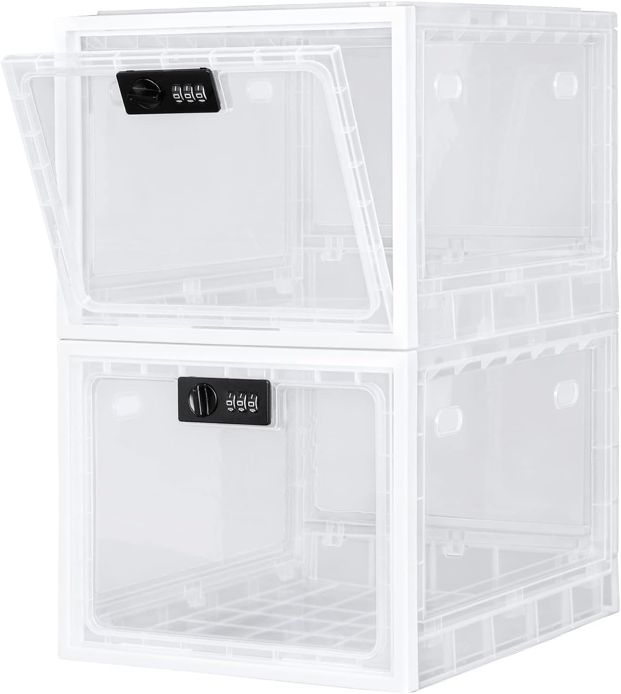 Lalifebuss Medicine Lock Box, Medication Lockable Container for Refrigerator Food Safe Locking Box Tablet Phone Locked Box for Kitchen Home School and Office Safety