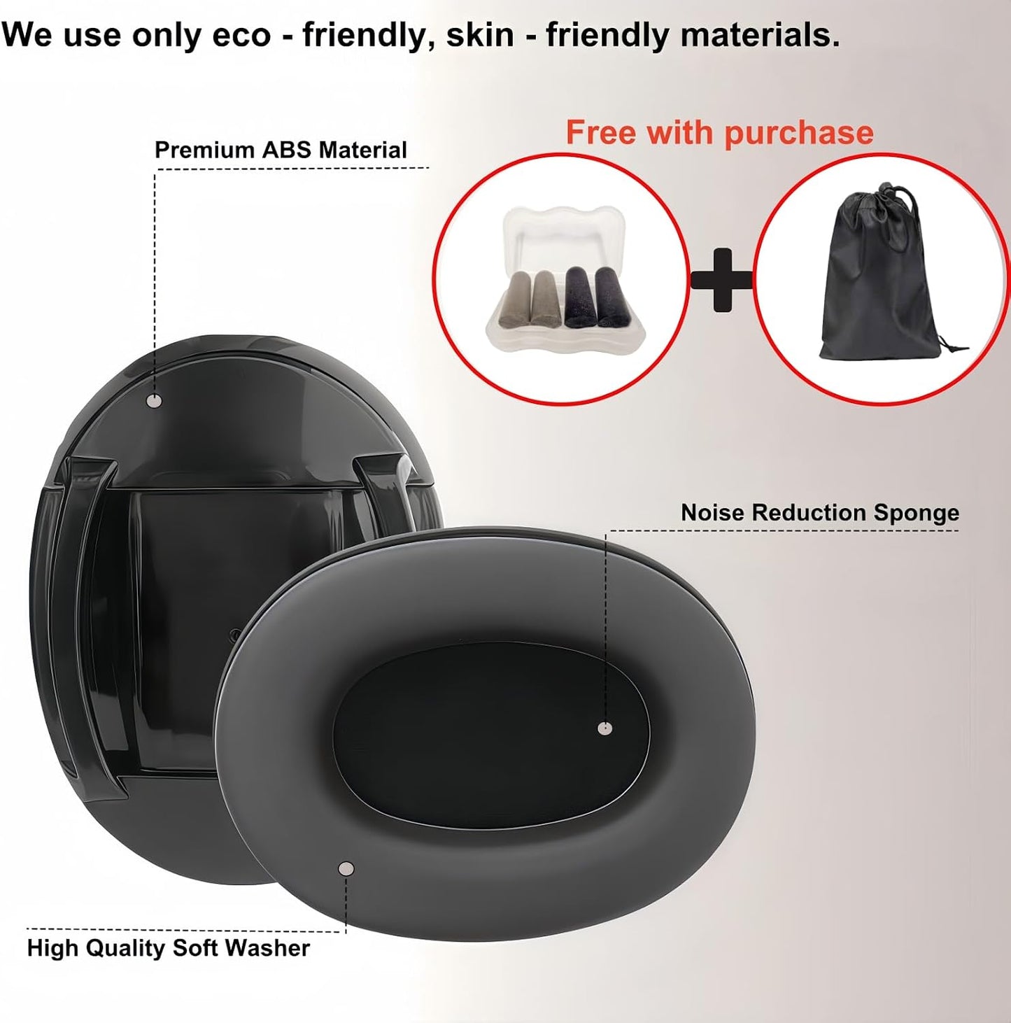 Sleep Ear Muffs Noise Reduction with Earplugs Noise Cancelling Earmuffs Lightweight Sound Proof Ear Protection