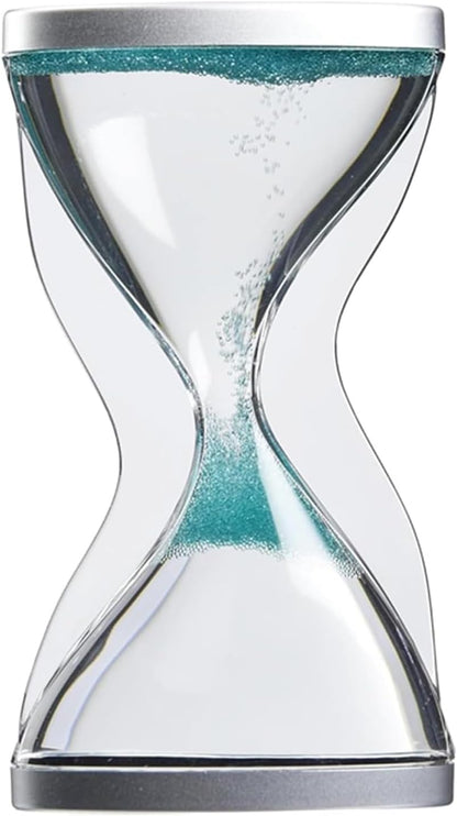 Upward Sand Timer Hourglass, 10 Minutes Sandglass Timer Sand Clock for Kids Games Classroom Kitchen Home Office Decoration, L69 x B29 x H153 mm (Green)