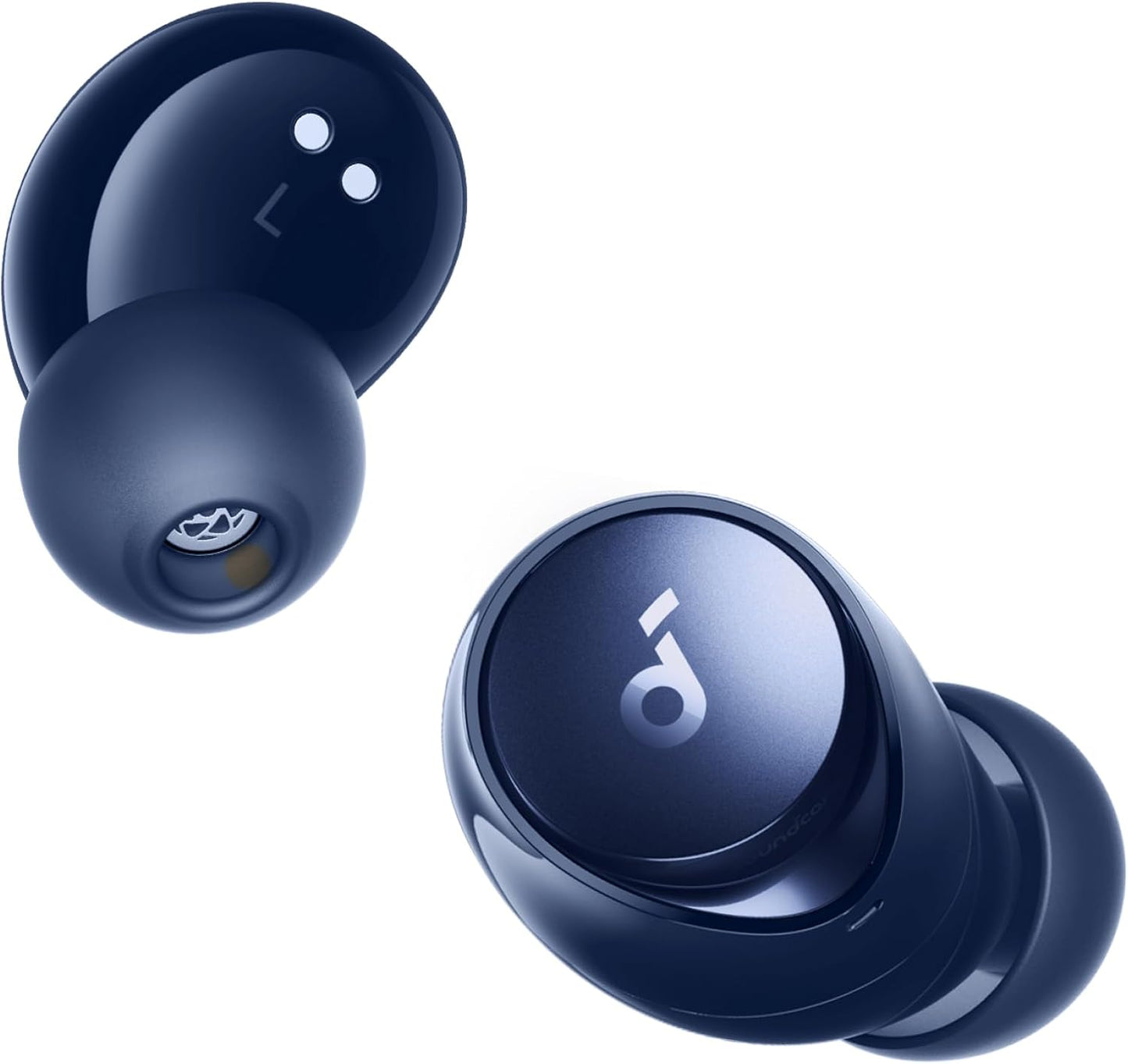Soundcore by Anker Space A40 Auto-Adjustable Active Noise Cancelling Wireless Earbuds, Reduce Noise by Up to 98%, 50H Playtime, Comfortable Fit, App Customization, Wireless Charge (White)