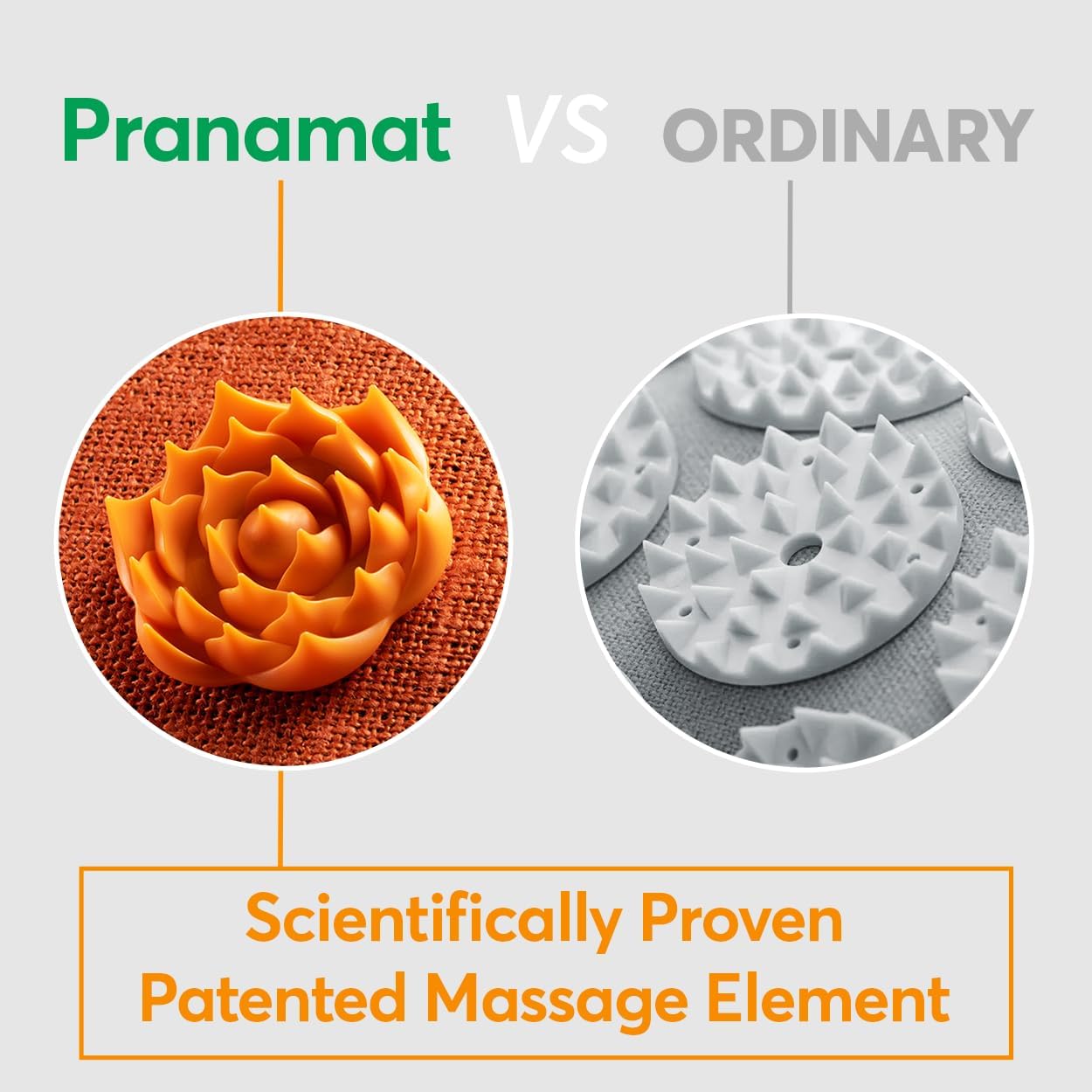 Pranamat Acupressure Large Mat and Pillow Set, Premium Acupressure Therapy for Pain Relief and Relaxation, Handcrafted in Europe with Sustainable and Natural Materials (Obsidian)