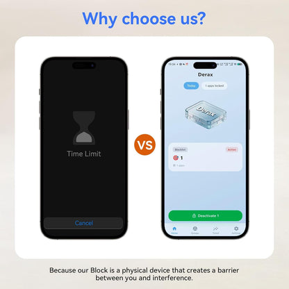 DERAX Smartphone Access Blocker, Subscription-Free Phone Lock