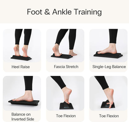 StrongTek Plantar Fasciitis Relief Foot Stretcher Pad, High-Density EVA Calf Stretching Block for Heel Pain, Achilles Tendon & Foot Arch Therapy, Portable & Lightweight