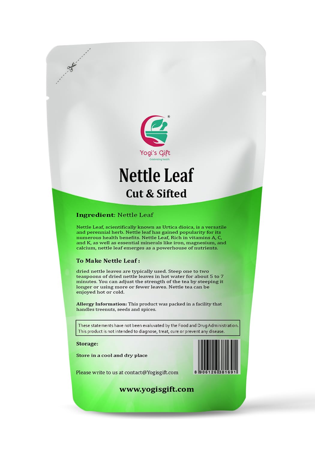 Yogi's Gift® Nettle Leaves 4 oz | Cut & Sifted Herbal Tea