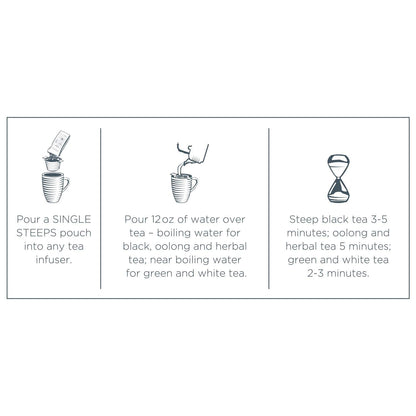 Tea Forte Single Steeps Tea Sampler, 15 Loose Leaf Pouches