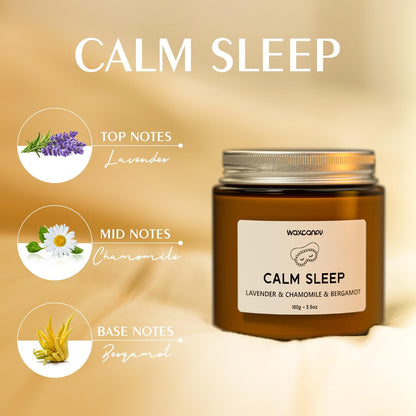 Scented Candle Gift Set, Soy Candles for Women, Sleep Candles for Home Scented, 2 Pack Aromatherapy Candle for Relaxing, Sleep, Stress Relief & Home Decor
