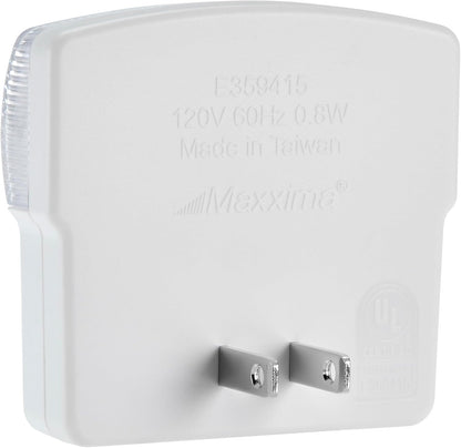 Maxxima LED Night Light with Dusk to Dawn Sensor - Featuring 25 Lumens, Plug In, Ideal for Bedrooms, Bathrooms, Basements, Hallways, and Senior Living, Amber Light - 2 Pack