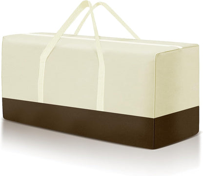 177 Gallon Outdoor Cushion Storage Bag 68 inch Extra Large Patio Furniture Cushion Storage Bag Waterproof Garden Cushion Storage Covers with Zipper and Handles Black (68"L x 30"W x 20"H)