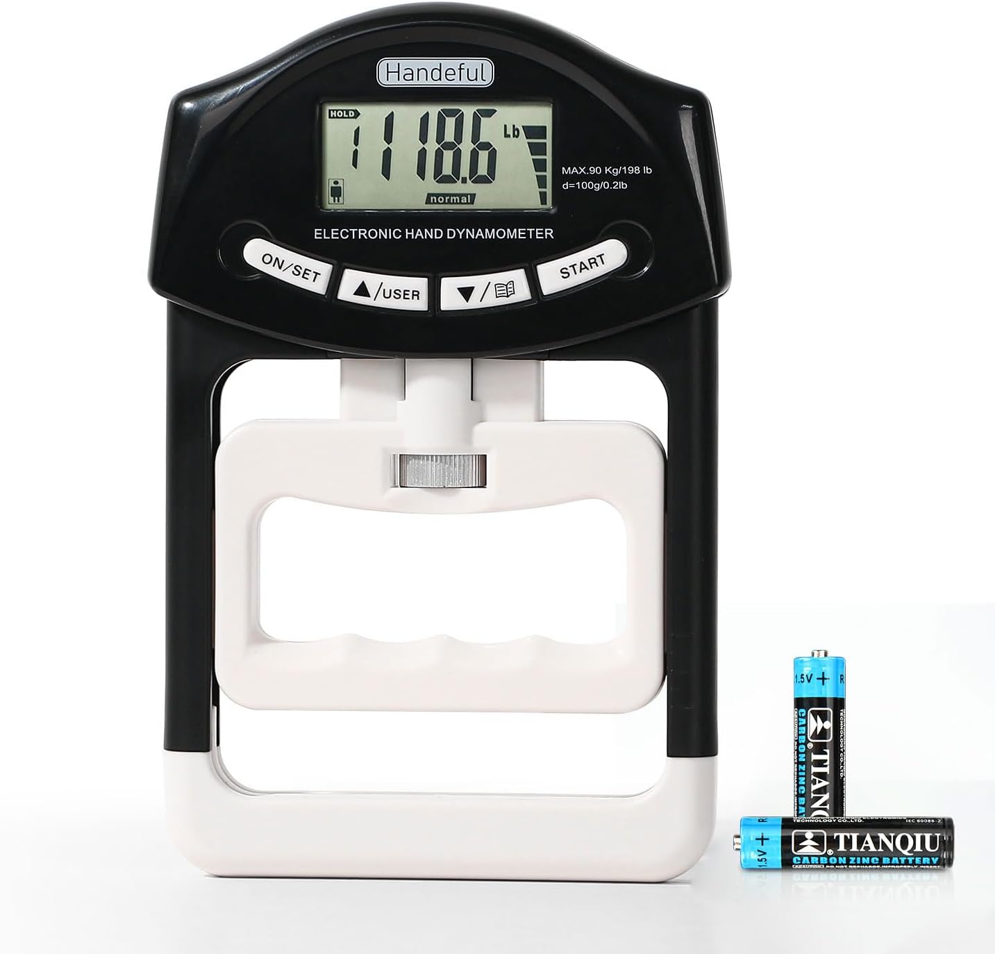 Handeful Grip Strength Tester, Hand Grip Dynamometer, Electronic Handgrip Testing for Sports Home School Use