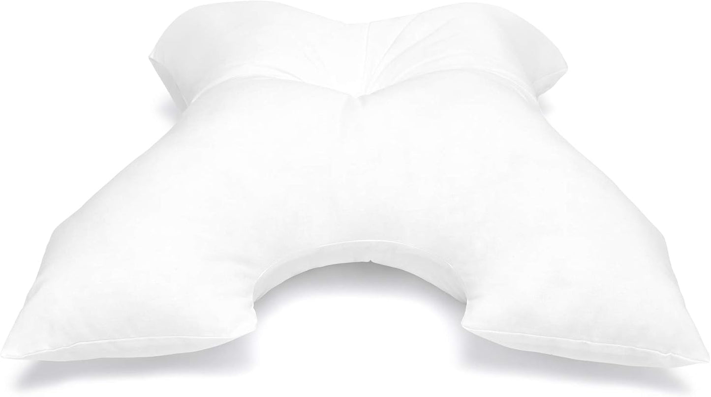 CPAP Pillow by Pillows with a Purpose - Standard Size - Unqiue Design with Contoured Cut-Outs - Hypoallergenic with Cover Included