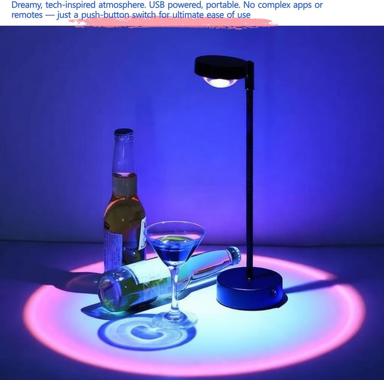 Jensense Sunset Lamp Golden Glow Closely Sunset Sunrise Feel Night Light Simple Mood Light Decor Bedroom Photography Live Streaming Background, NO APP, NO Color Changing