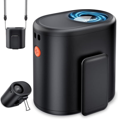 AI Portable Waist Fan, 15,000RPM, 30H Cooling Hands-Free Personal Fan