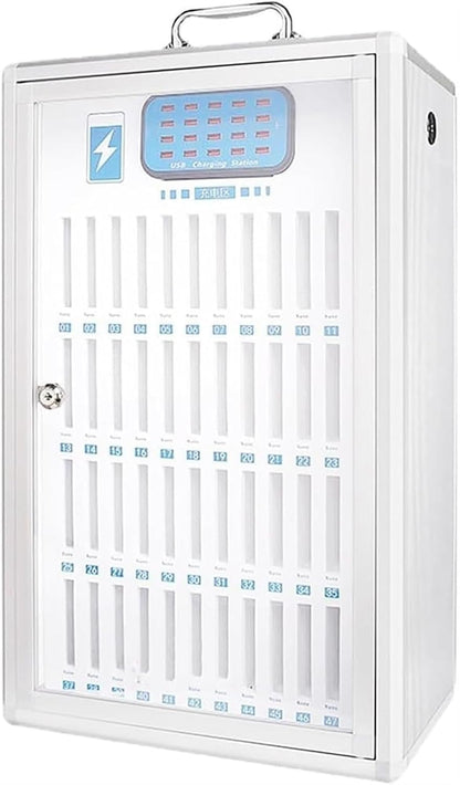 Cell Phone Charging Stations W/USB Charging Ports & Handle, Wall-Mounted Rechargeable Cell Mobile Phone Storage Box for Company Conference Room (36)