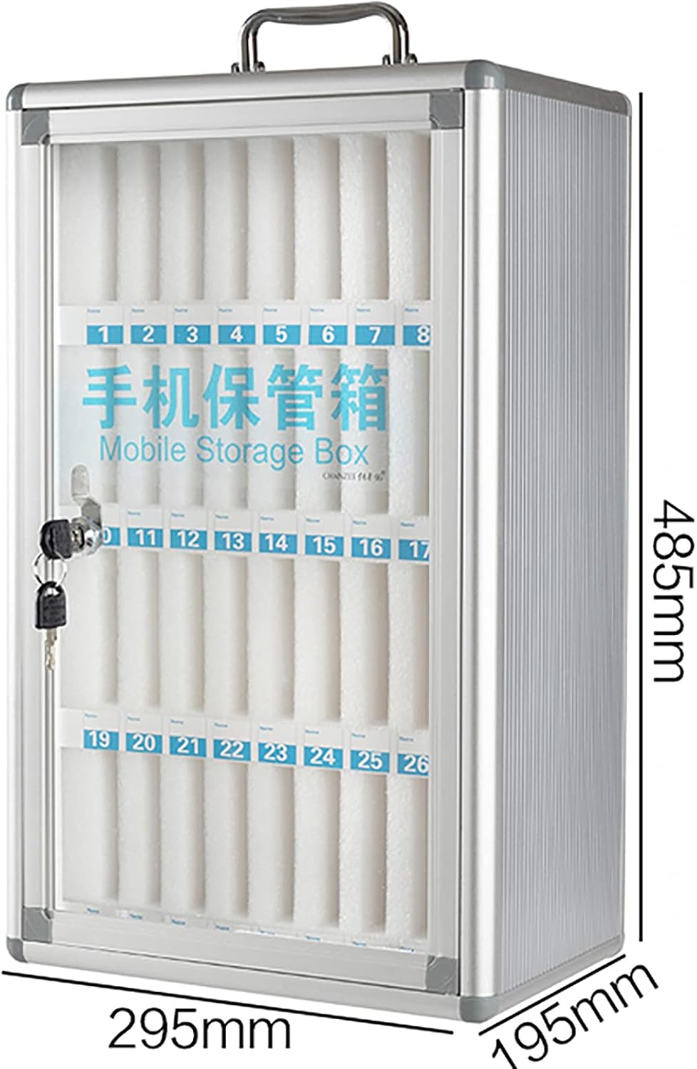 Wall Mounted Mobile Phone Locker Secure 48 Slots for Phones Ideal Storage Solution for Restaurants Schools & Offices Nized Charging Station for Devices,12 Slots