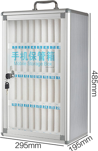Wall Mounted Mobile Phone Locker Secure 48 Slots for Phones Ideal Storage Solution for Restaurants Schools & Offices Nized Charging Station for Devices,12 Slots