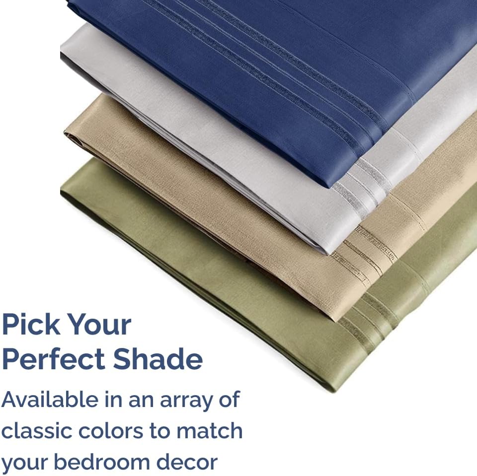 Standard Pillow Cases Set of 10 - Ultra Soft Hotel Quality Pillowcase Covers - Comfy, Cozy & Wrinkle Free - Shrink, Stain and Fade Resistant - Machine Washable Pillow Protectors - 10 Pcs Set - White - Colors A