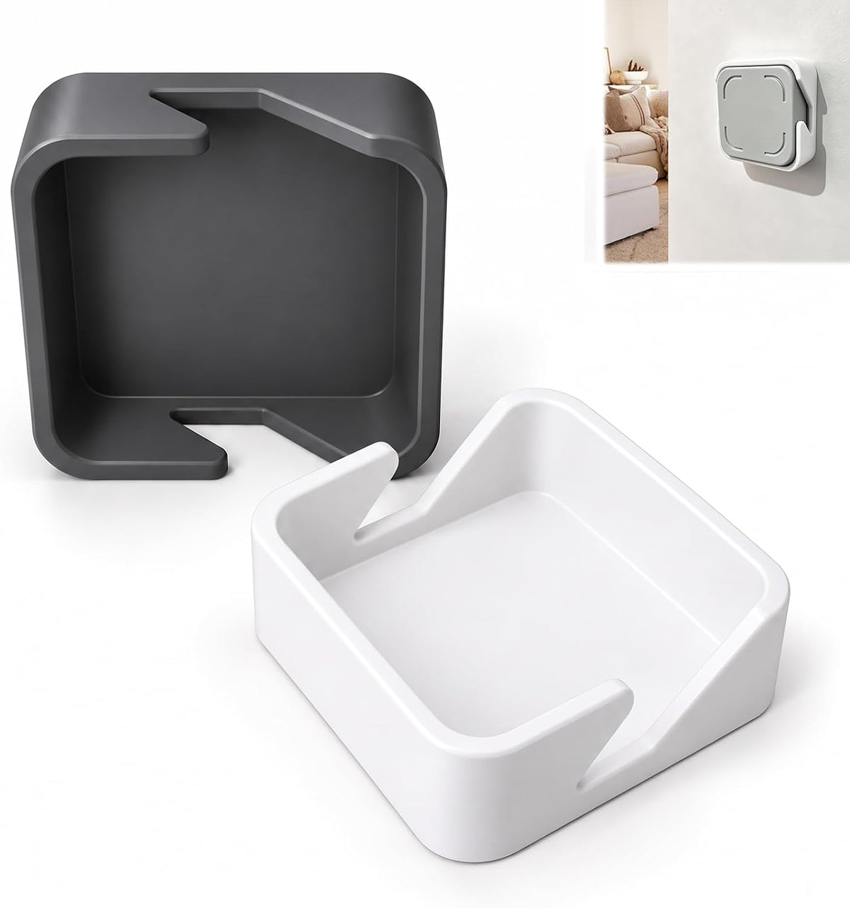 2-Pack White & Gray Phone Access Blocker Device Mount Compatible with Brick