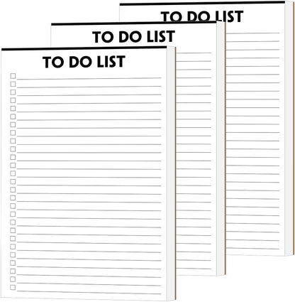 Nokingo To Do List Notepad - 5.5"x8.2", 50 Sheets, To Do Notebook with Check List Organizing, Tear Off, Simple Script, College Ruled To Do Planner for Daily Task