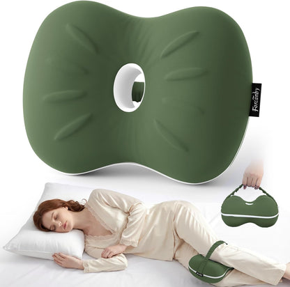 Knee Pillow for Side Sleepers - Smooth Spine Alignment Pillow, Memory Foam Knee Pillows for Back Hip Pain, Spine Aligning, Sciatica, Surgery Recovery, Pregnancy