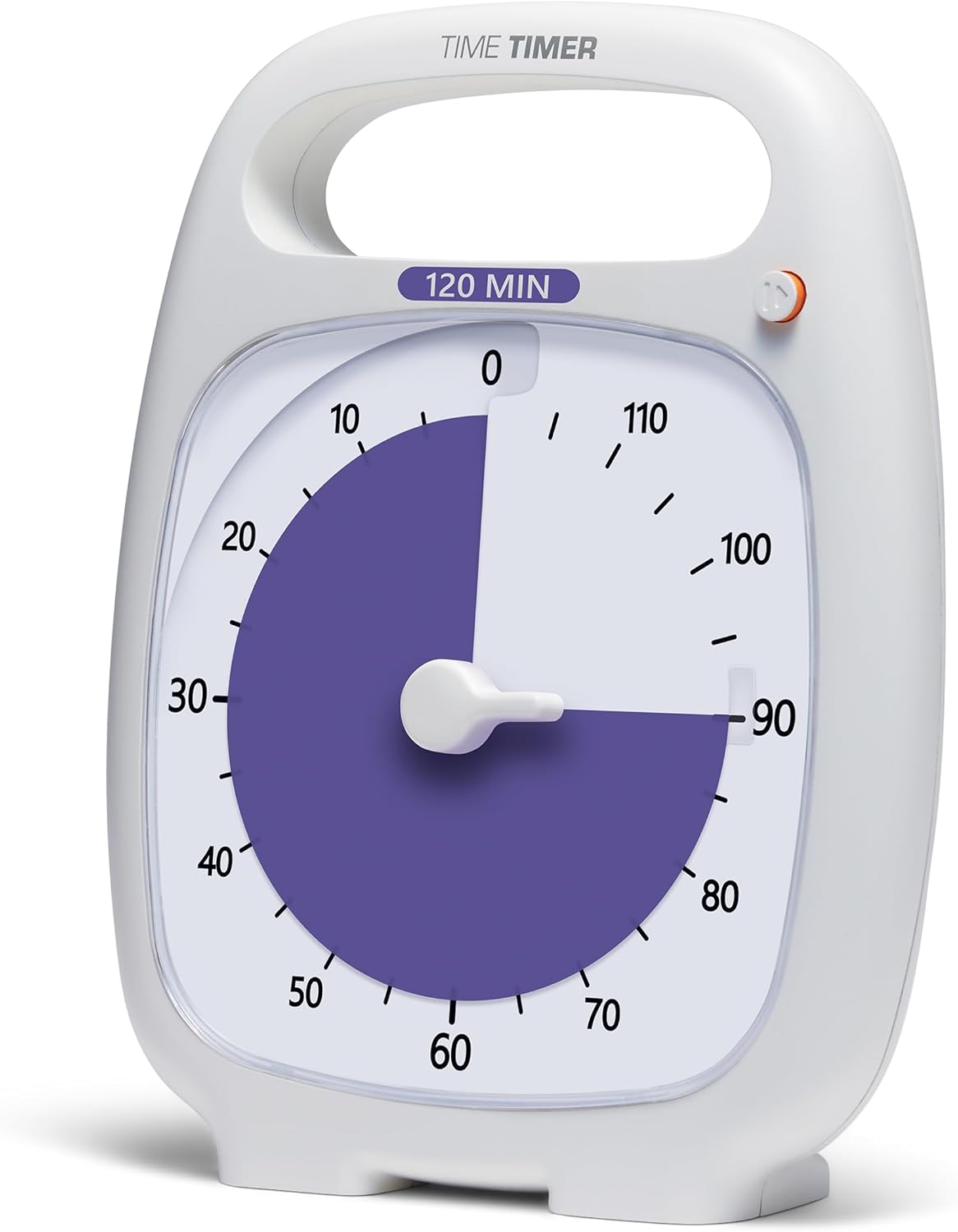 TIME TIMER Plus 60 Minute Desk Visual Timer - Countdown Timer with Portable Handle for Classroom, Office, Homeschooling, Study Tool with Silent Operation (Charcoal)