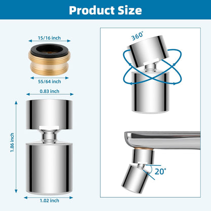 Hibbent NSF/ANSI/CAN 61 & cUPC Certified Faucet Aerator, Chrome