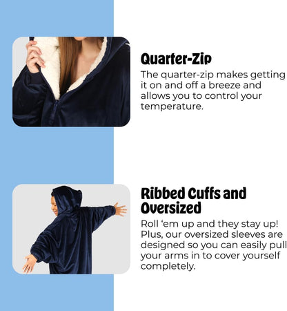 THE COMFY Original | From Shark Tank | Patented | Oversized Sherpa Wearable Blanket Hoodie| Gift for Women & Men | One Size
