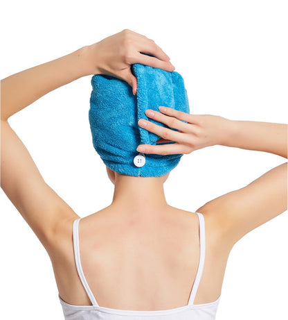 HOPESHINE Hair Towel Twist Microfiber Bamboo Fabric Women's Soft Shower Towels for CurlyHair Turban Wrap Drying Cap Great Gift for Girls 3-Pack