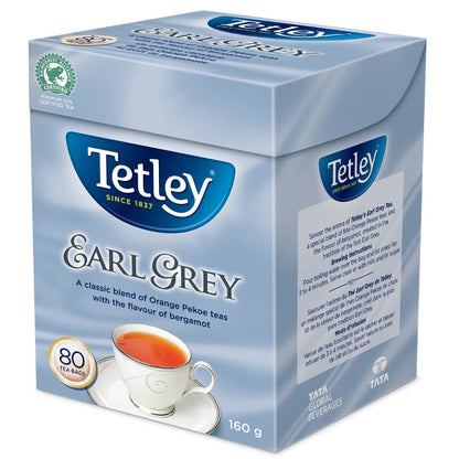 Tetley Earl Grey Tea, 80 tea bags, 160g/5.6oz, (Imported from Canada)