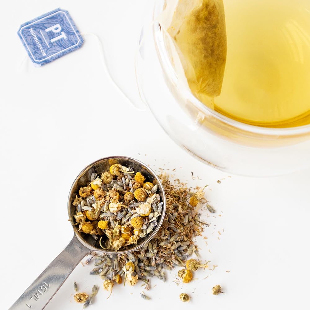 Positively Tea, Organic Lavender Chamomile Herbal Tea, Loose Leaf, 16 Ounce