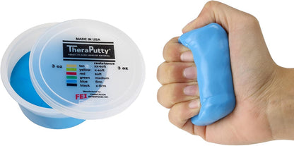 CanDo TheraPutty Standard Hand Exercise Putty For Rehabilitation, Exercises, Hand Therapy, and Occupational Therapy. Use To Strengthen Hand Muscles, Improve Fine Motor Skills, And Decrease Stress