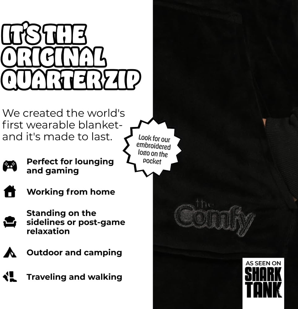 THE COMFY Original | From Shark Tank | Patented | Oversized Sherpa Wearable Blanket Hoodie| Gift for Women & Men | One Size