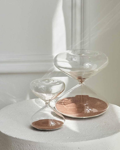 Intelligent Change Mindful Focus 5-Minute Hourglass Sand Timer, Desk Timer for Productivity and Time Management, Minimalist Hourglass Timer, Decorative Gifts, 3.3 (L) x 2.9 (W) inches