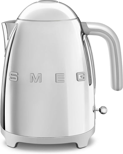 SMEG KLF03 Electric Kettle 1.7L (7 Cup), Retro Hot Water Boiler for Tea & Coffee, Fast Boiling, Auto Shut-Off, Soft Open Lid, 360° Swivel Base Countertop Kettle – Matte Champagne