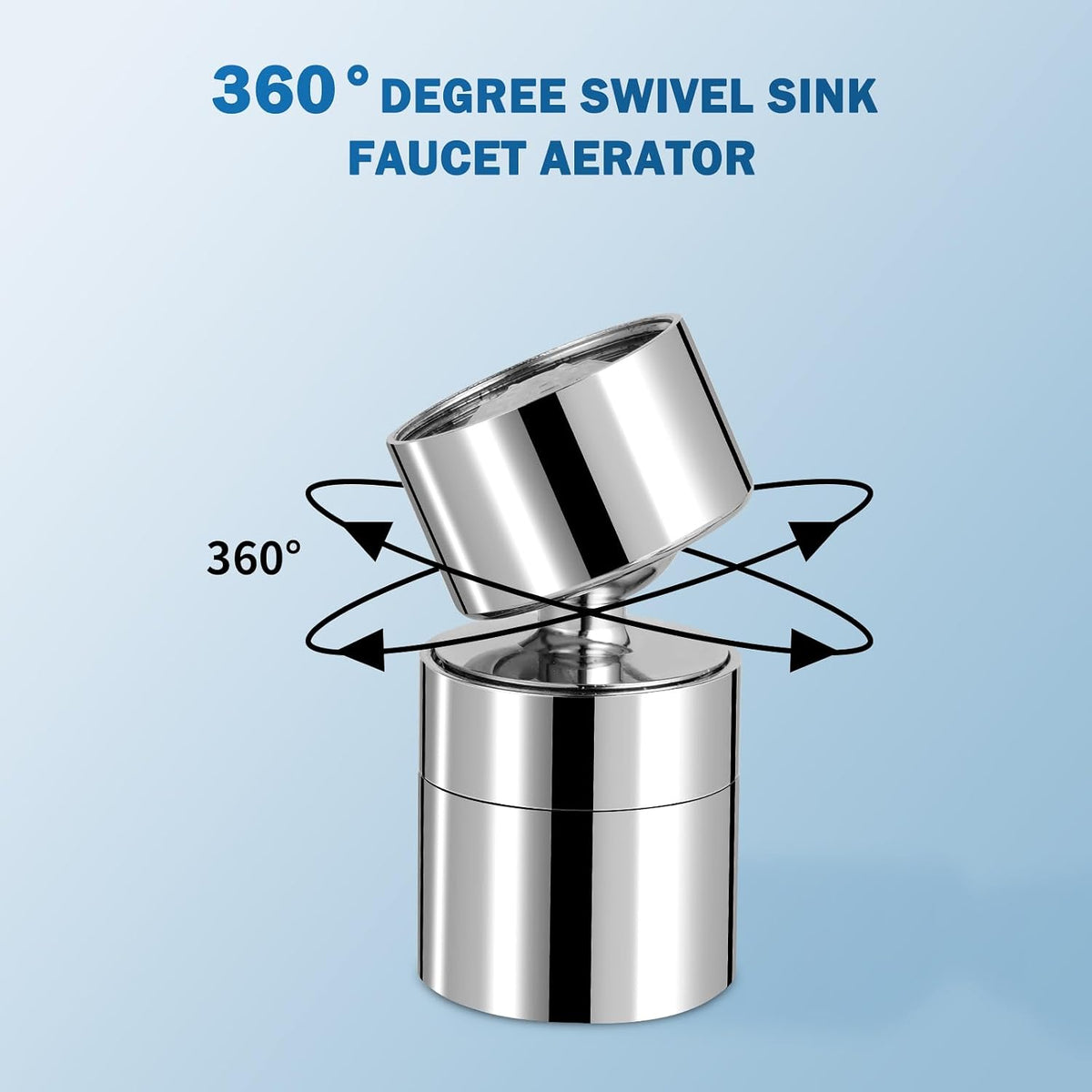 Hibbent NSF/ANSI/CAN 61 & cUPC Certified Faucet Aerator, Chrome