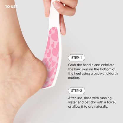 S-Line Emery Foot File, Colossal Double-Sided Pedicure Tool, Effective for Cracked Heel, Ergonomic Design for Easy Grip (White)