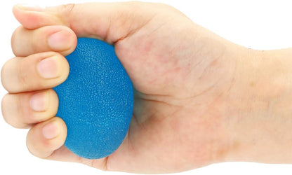 Hand Squeeze Stress Balls Set with Carry Bag 3 Resistance, Finger Wrist Arthritis Therapy Rehab Exerciser, Carpal Tunnel, Stroke Rehabilitation Equipment