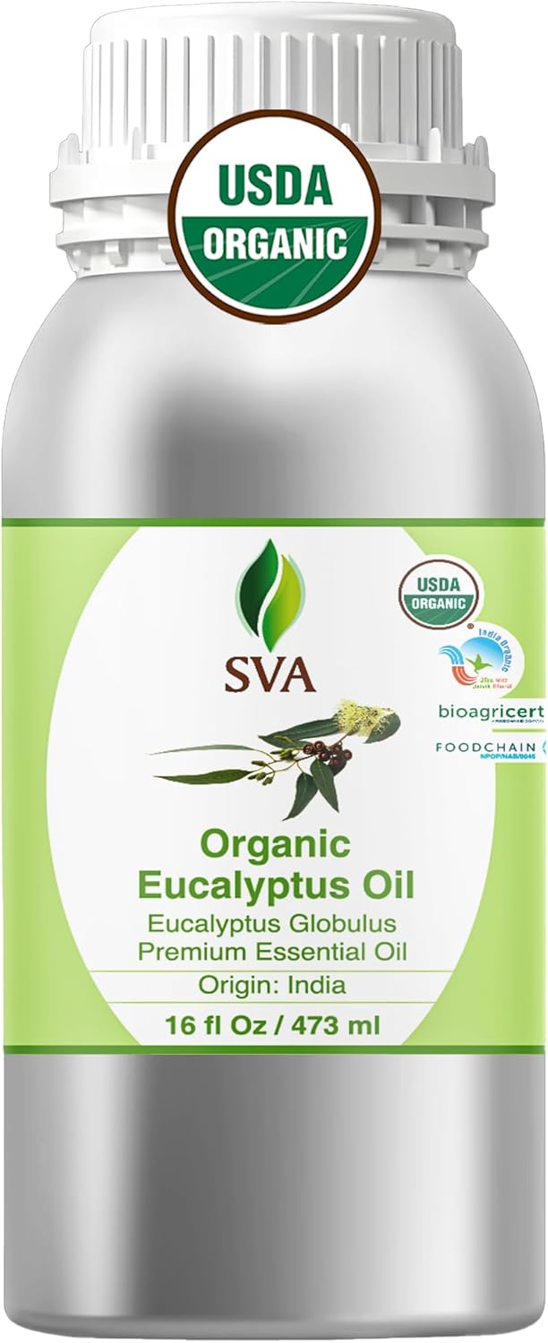 SVA Lavender Essential Oil 4 Fl Oz – for Diffuser, Skin & Hair Care – Ideal for Massage & DIY Blends – with Dropper