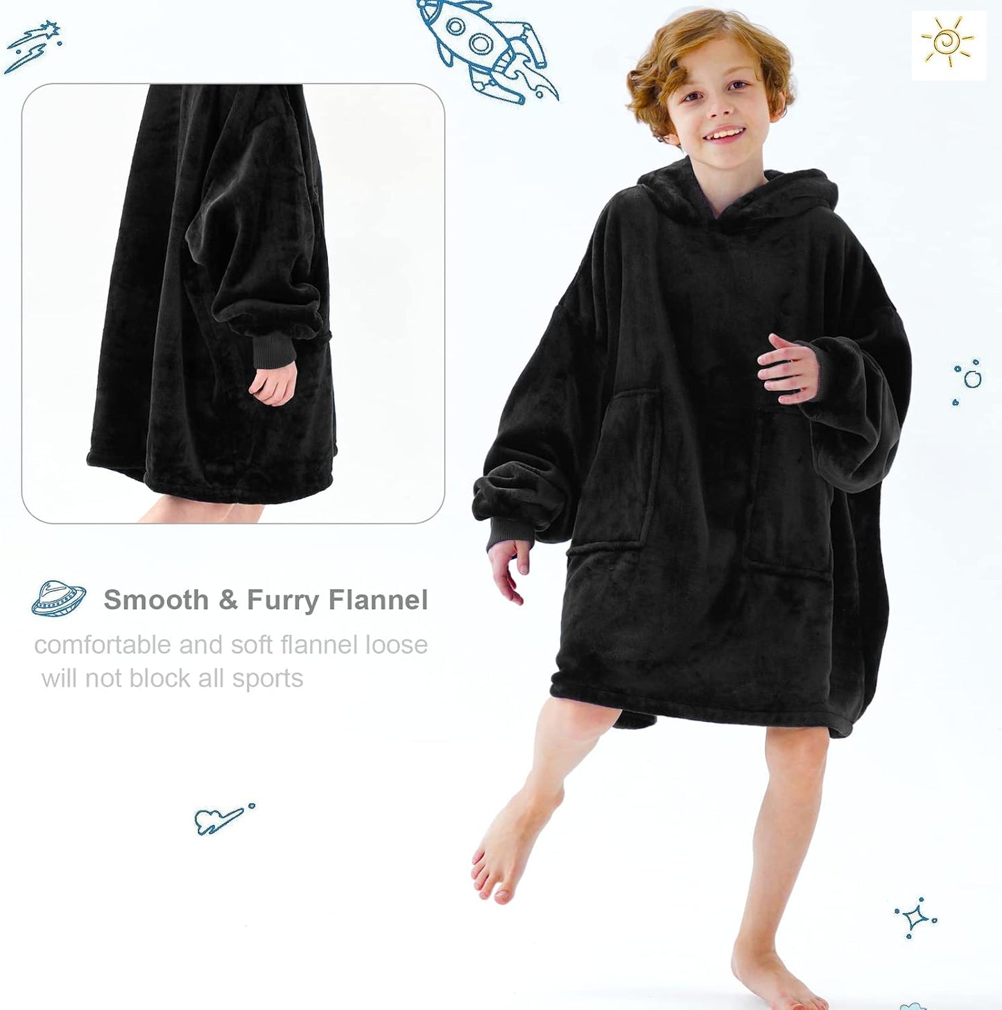 Aemicion Strawberry Blanket Hoodie,Oversized Sherpa Wearable Hooded Blanket,Warm Cozy Sweatshirt Gifts for Women Girls Adult