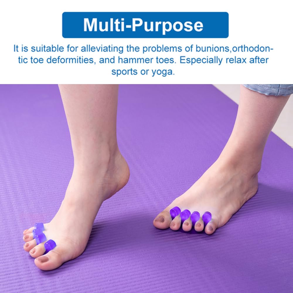 Pedicure Toe Separators for Bunion & Nail Polish Orthopedic Gel Toenail Dividers, Soft Gel Pedicure Kit Suitable for Salon Supplies, Beauty Tools for Toenail Separation