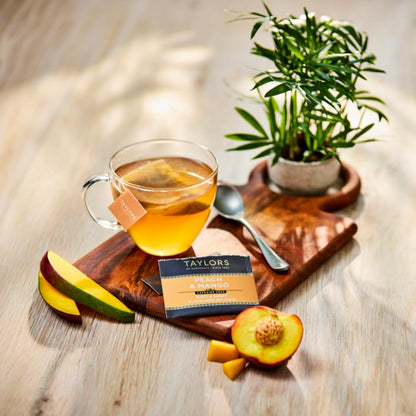 Taylors of Harrogate Peach & Mango Herbal Tea Bags, 20ct (Pack of 1)
