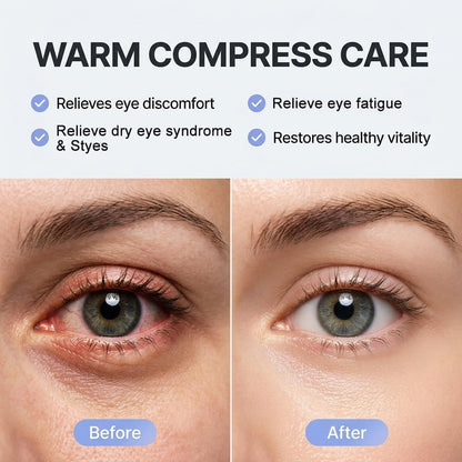 FACEMOON 30 Pack Self-Heating Steam Eye Masks for Dry Eyes: Moist Heat Warm Compress for Stye Fast Relief & Digital Eye Strain, Disposable Heated Eye Mask, No Microwave Needed, Unscented Travel Ready