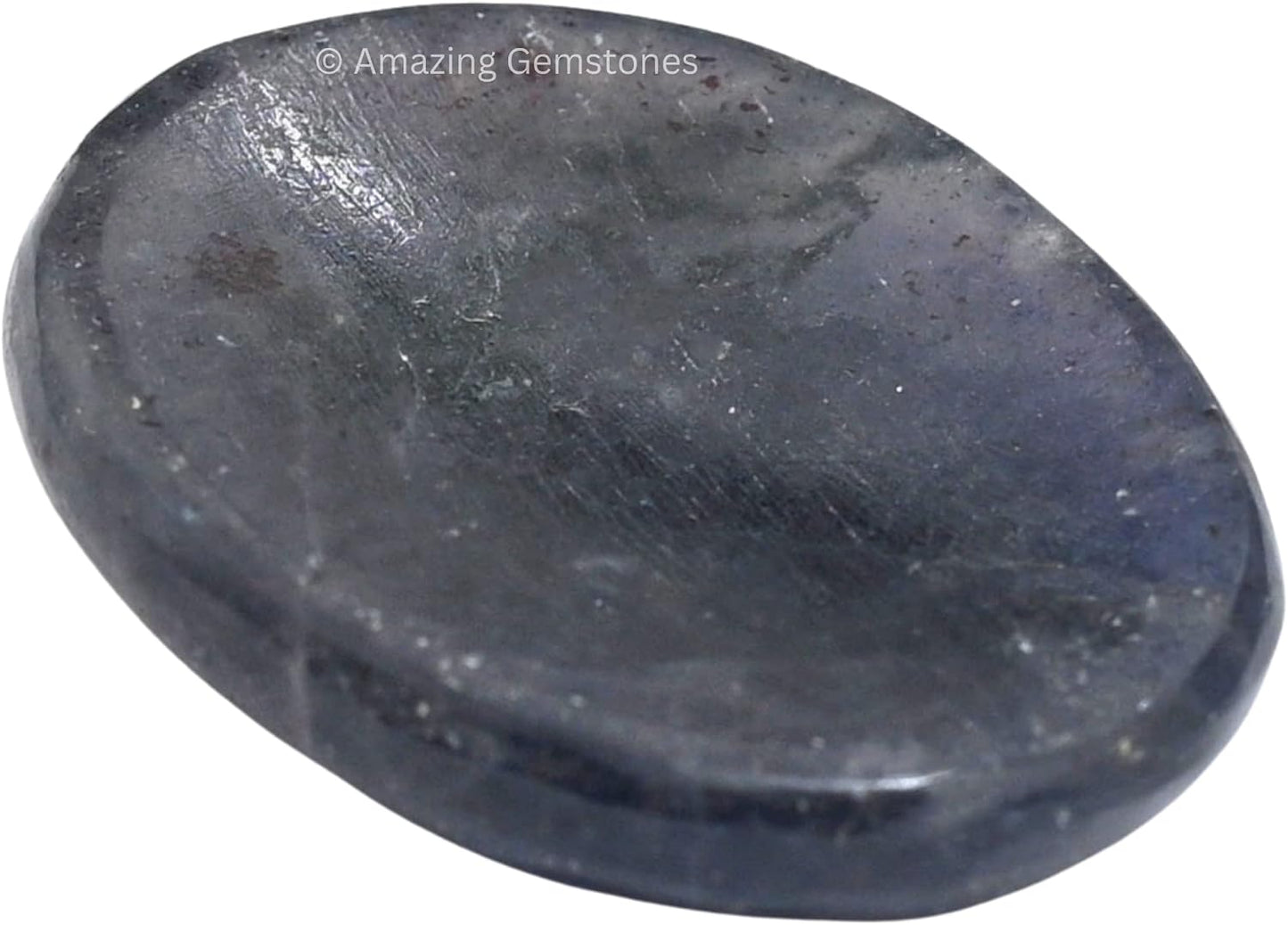 Amazing Gemstone Labradorite Thumb Worry Stone, Anxiety Stone, Healing Crystals - Piedra Crystal Fidget for Gift, Meditation, Calming, Relaxation, Stress Relief - Colors C