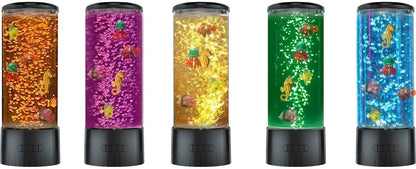 COLORLIFE Sensory Bubble Tube Table Lamp – Extra Large 5.5-Inch Diameter, Calming Aquarium Effect with Lifelike Fish, Ideal Gift for Autism & Anxiety Relief, Kids Room, Sensory Room, Bedroom, Office
