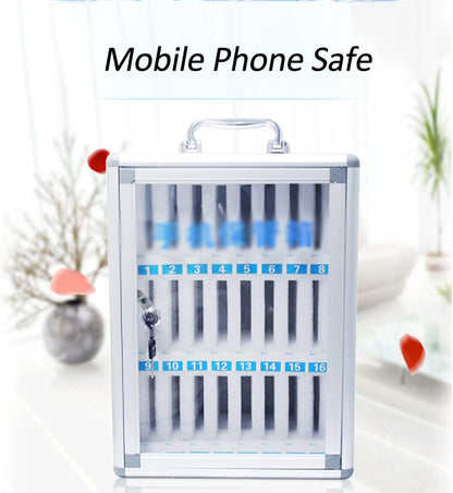 Cell Phone Charging Stations Phone Storage Cabinet Phone Storage Locker 24,36, 48, 60 Position Cell Phone Storage Box Pocket Chart Storage Locker Box With A Security Lock Can Be Carried (36slots )